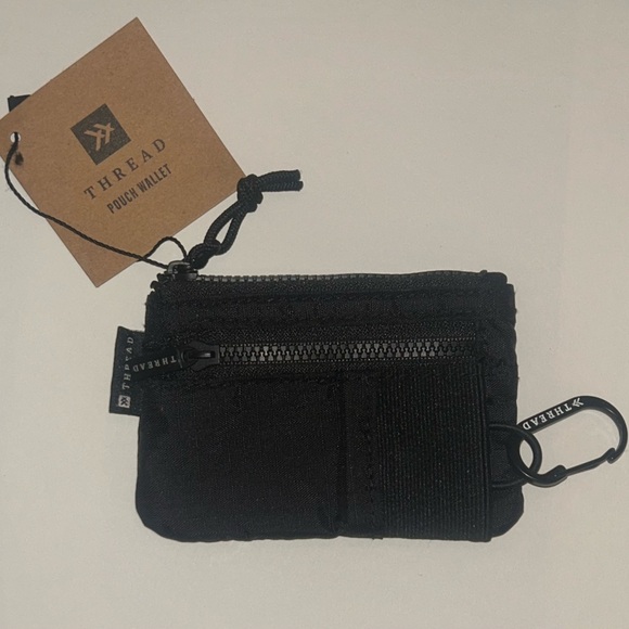 BRAND NEW- THREAD WALLET BLACK - ADVENTURE POUCH WALLET - Picture 4 of 11